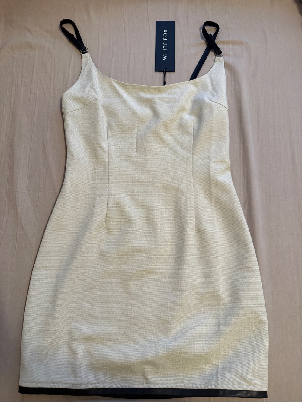 WHITE FOX Mini Dress in Cream NWT